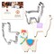 CookieCutter.com Alpaca and Llama Cookie Cutter Set 2 Pc - Foose Cookie Cutters - USA Tin Plated Steel